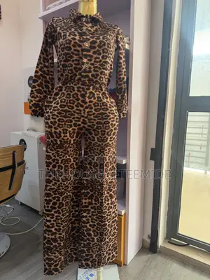 Trendy Animal Print Jumpsuit