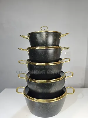 5-Piece Granite Nonstick Pot Set