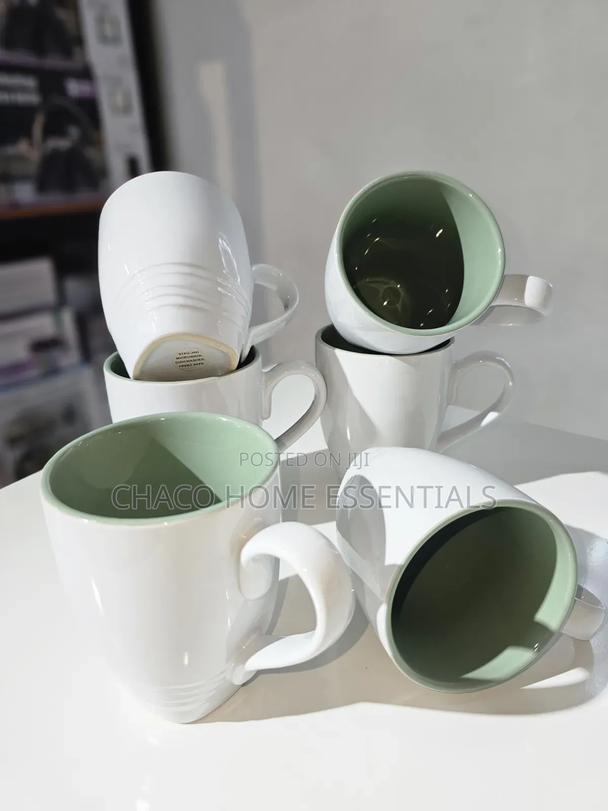 Modern Two-Tone Ceramic Tea Coffee Mugs
