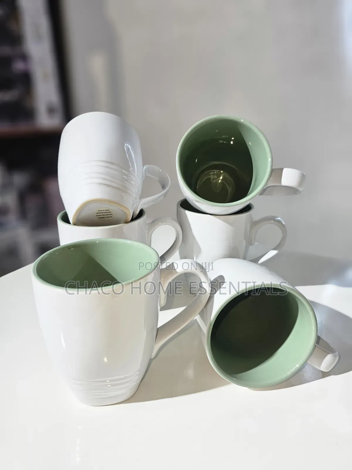 Modern Two-Tone Ceramic Tea Coffee Mugs