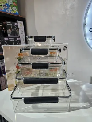 High-Quality Acrylic Storage Crisper Box Set (5-in-1 4-in-1)