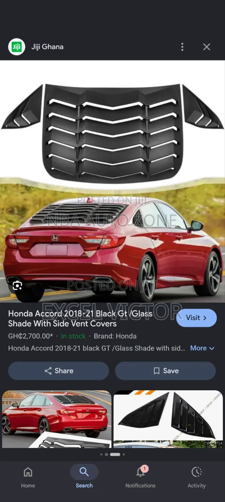 Back Windscreen Windshield 2018 Accord