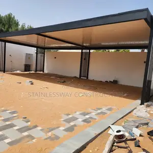 3 Cars Heavy Steel Parking Shade