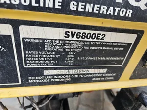 Neatly Used Elepaq Generator Sv6800e2
For Just 
Well Maintained