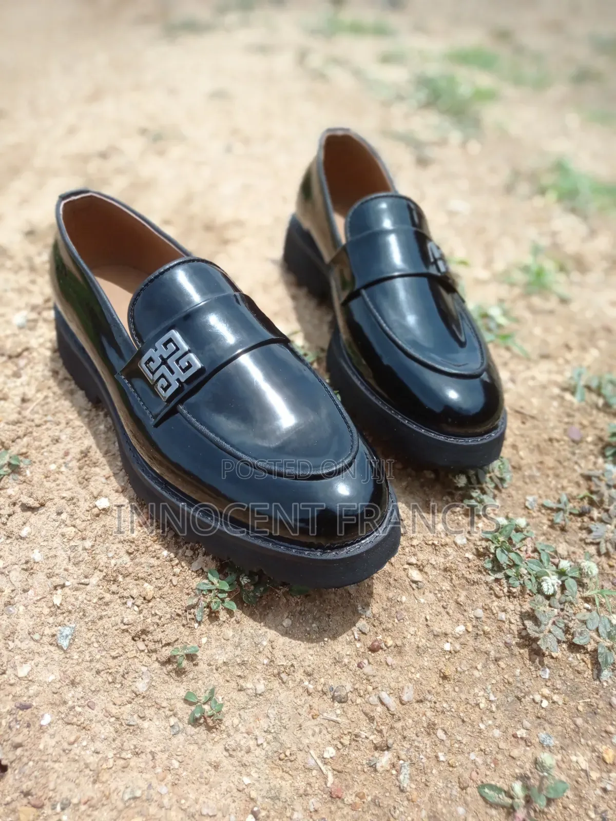 Black Mirror Loafers Shoe
