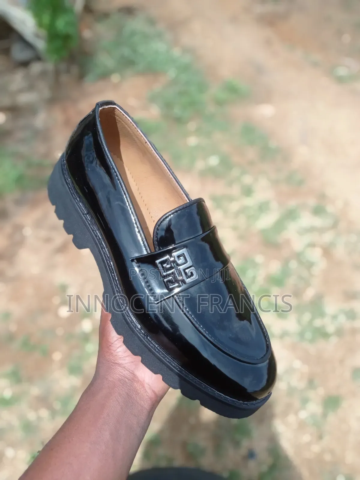 Black Mirror Loafers Shoe