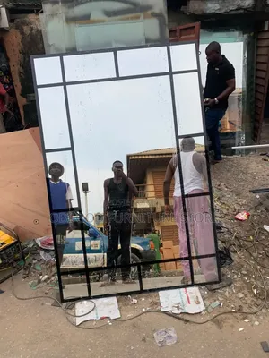 Mirror | Black Grid Wall Mirror