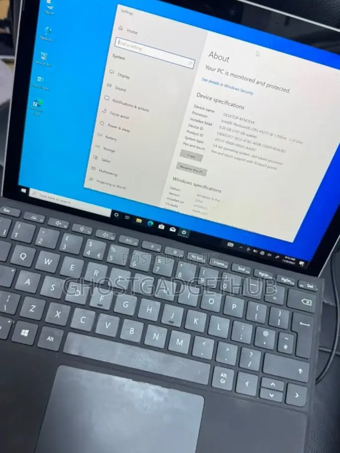 Laptop Microsoft Surface Go 2 8GB Intel Pentium SSD 128GB