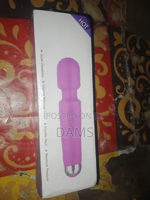 Rechargeable Silicone Wand Massager – 20 Vibration Modes (Pink)