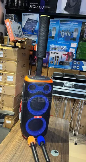 JBL Party Box310B Rechargeable PA System With 2 Microphones