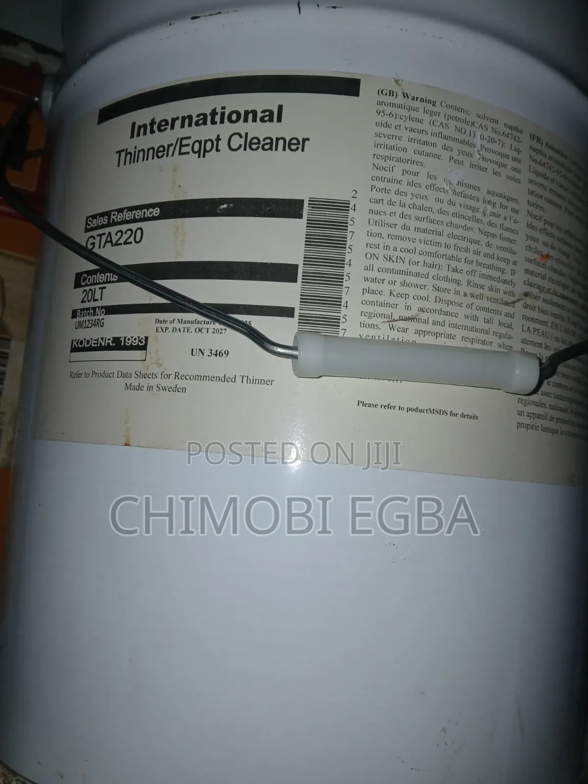 International Thinner Egpt Cleaner 20LT