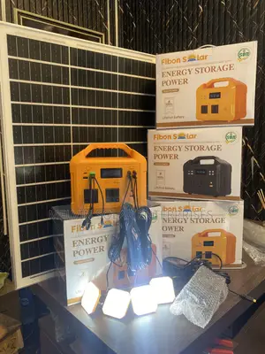 500watts Fibon Solar Generator With 4 Dc Energy Bulbs and Panel