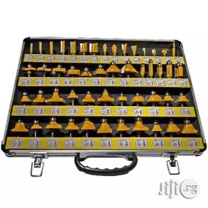 1/4" Shank Carbide Router Bit Set in Metal - 50pcs