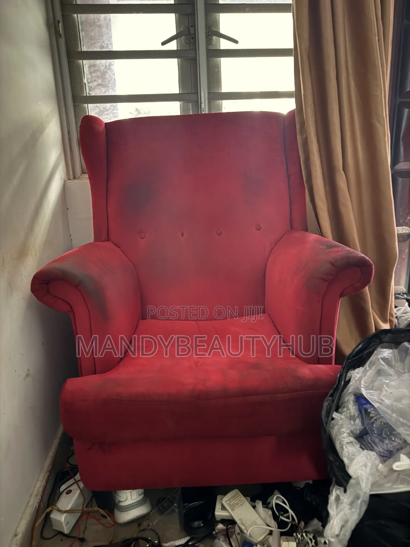 Used Parlor Chairs and Shelf