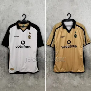 Man United 2002/03 Retro Home Away Jersey – Classic Vodafone Kit