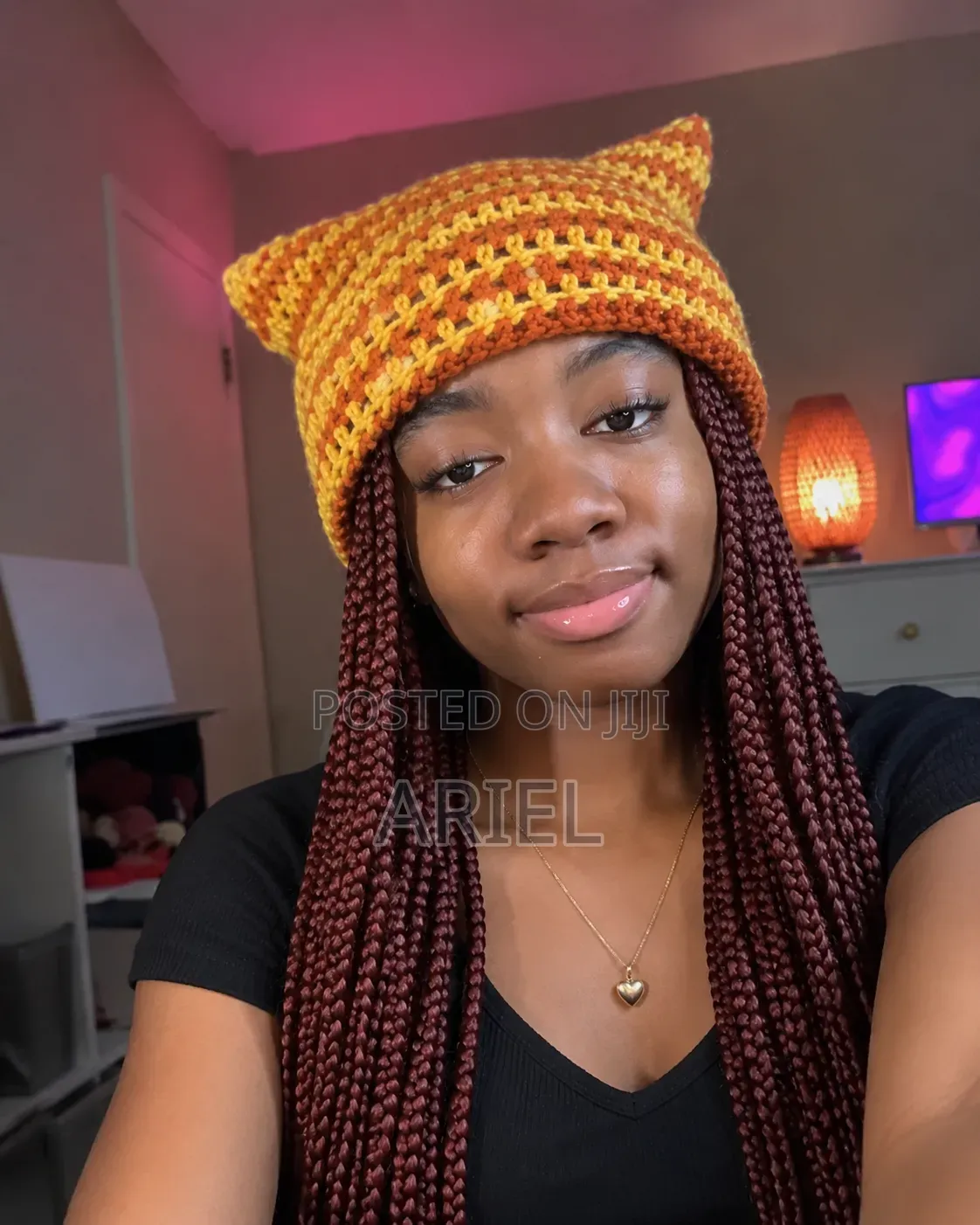 Crocheted Cat Beanie