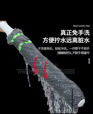 Self Squeeze Mop With Collapsible Bucket