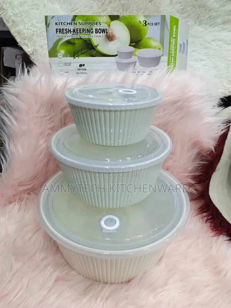 3pcs Microwave and Sizeable Storage Bow