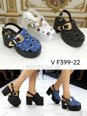 Gorgeous Jeans Fabric Wedge Sandals