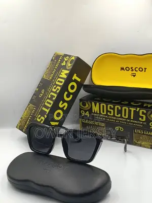 Moscot Clear Frame Premium Square Sunglasses – Unisex Eyewear