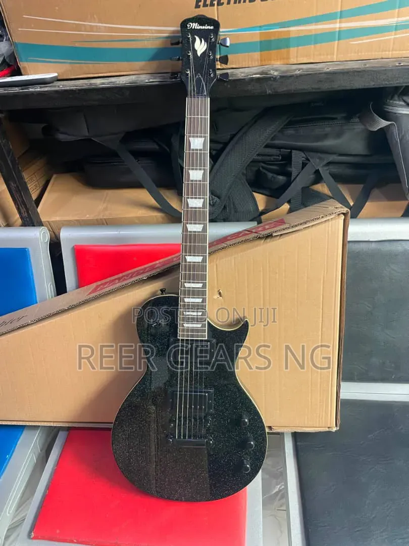 MS-250 Pro Minsine Les Paul Jazz Guitar Black