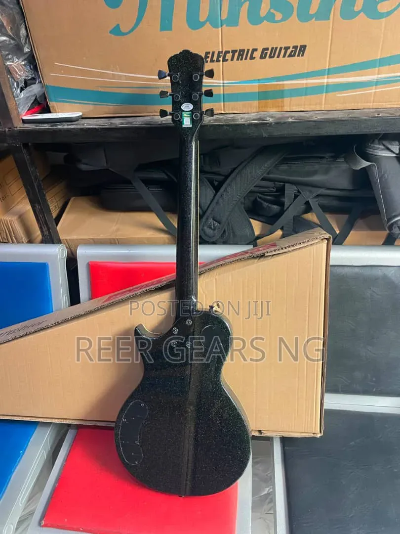MS-250 Pro Minsine Les Paul Jazz Guitar Black