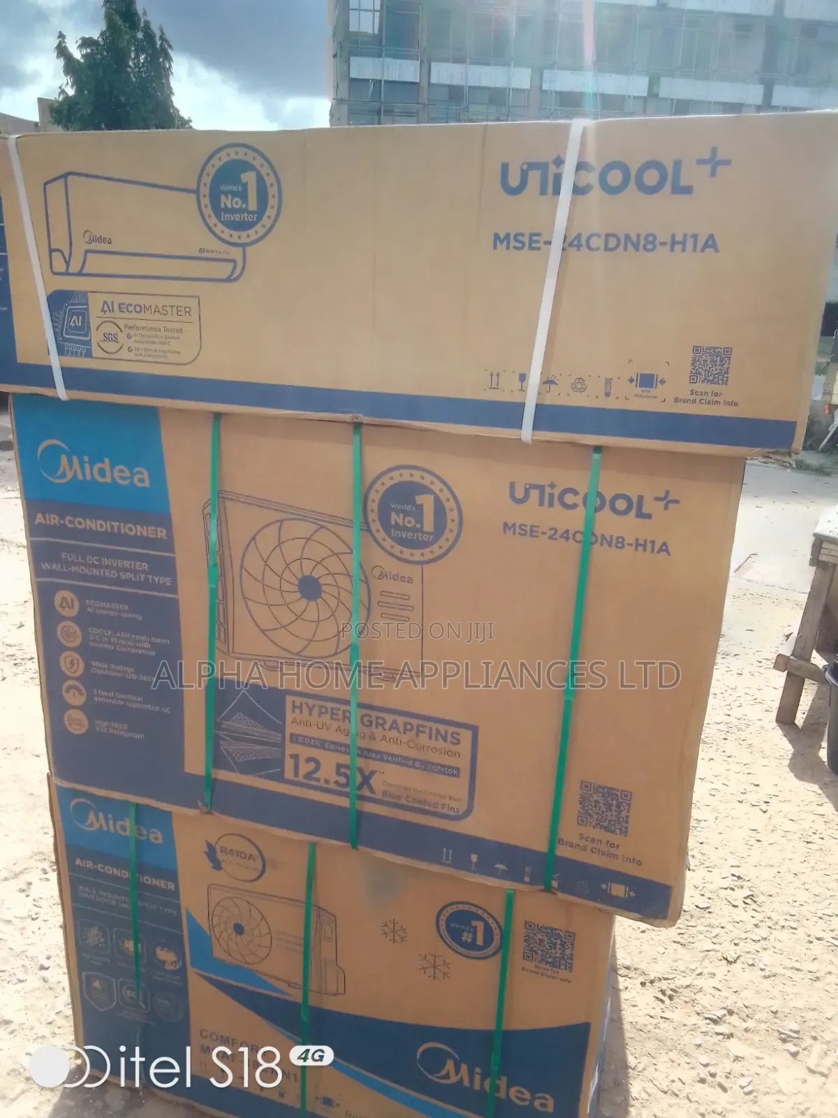 Midea Inverter Split AC Unit 2.5HP White Colour