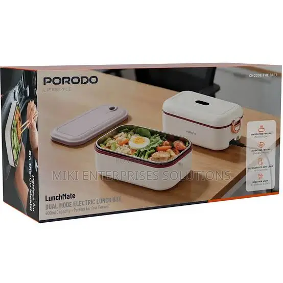 Porodo Lunchmate Dual Mode Electric Lunch Box -White