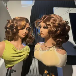 Luxury Short Bob Curly Wig - 13x4 Full Frontal Human Hair