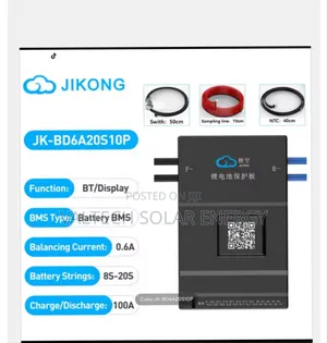 Jk Jikong Bd6a24s10p 100a 8s-24s Smart BMS for 24v to 72v Battery
