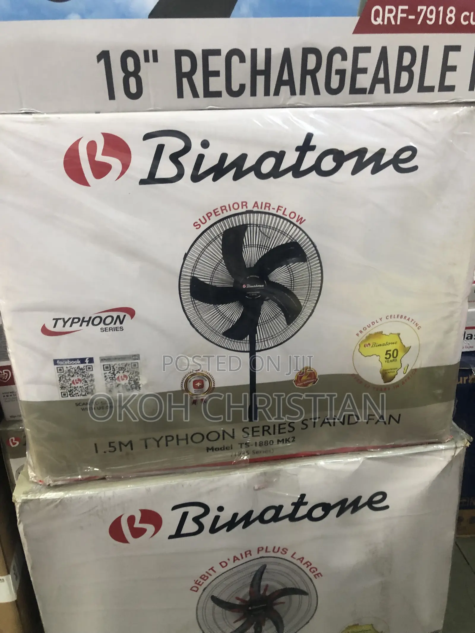 Binatone 18” Standing Fans