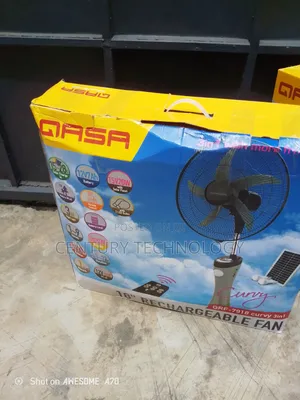 Beat the Heat With the Qasa 18" Solar Rechargeable Fan
