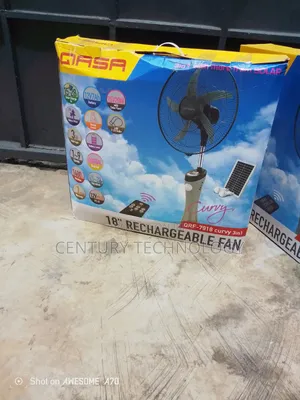 Enjoy Uninterrupted Comfort With Qasa 18" Rechargeable Fan