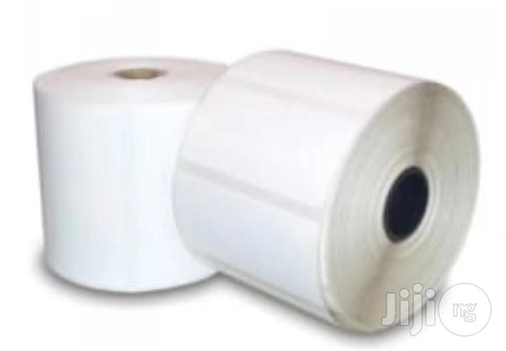 White 60x40 Mm Thermal Transfer Sticker