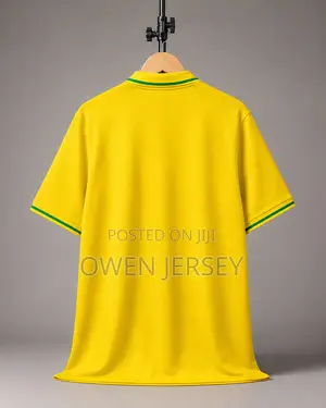 Brazil National Team Yellow Polo Jersey – Premium Football Fan Shirt