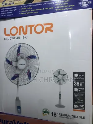 Lontor 18” Rechargeable Fan