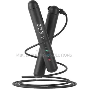 Porodo Jump Skip Rope With Counter – Black