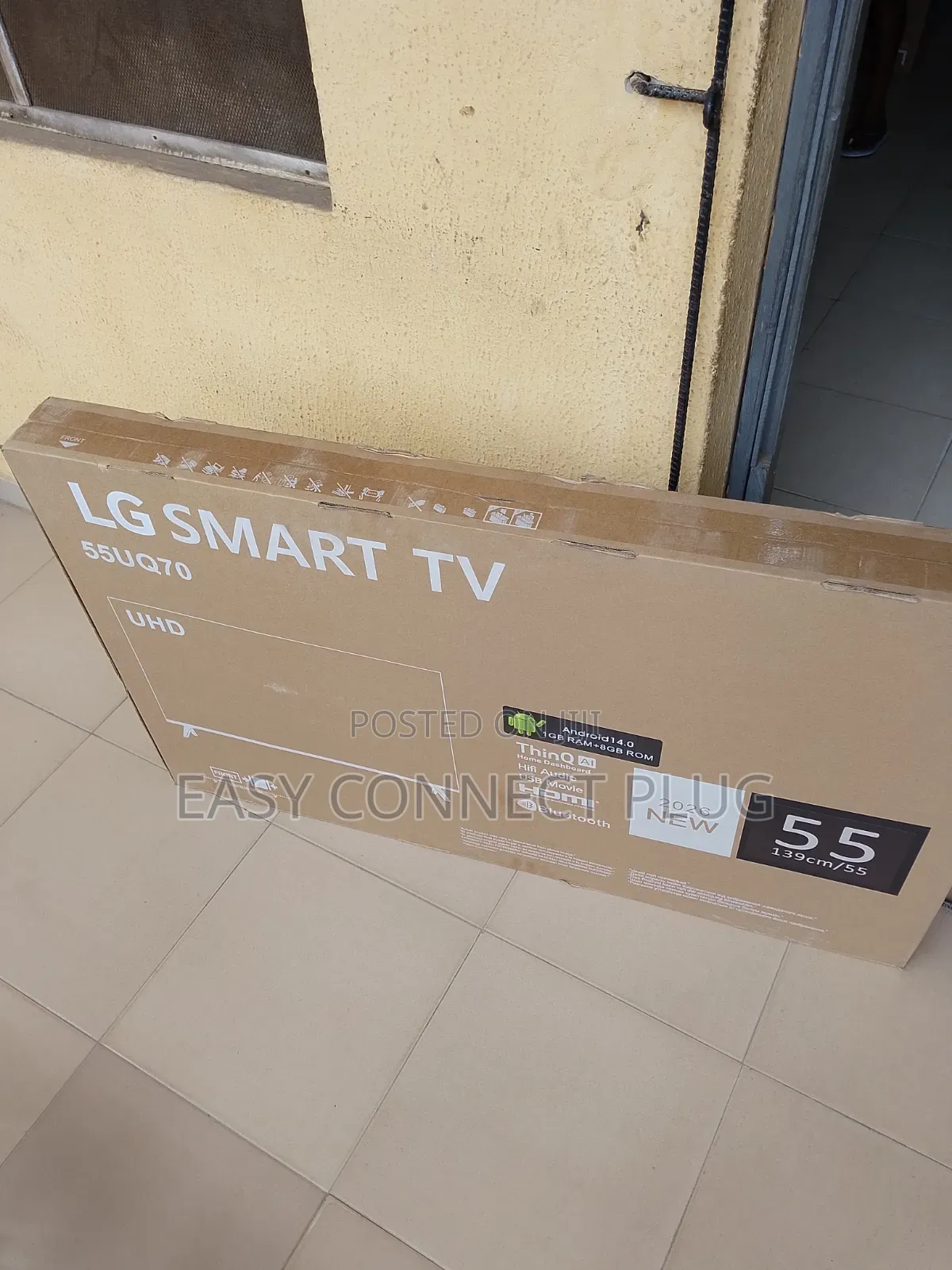 LG 55" Frameless TV + Netflix, Smart.