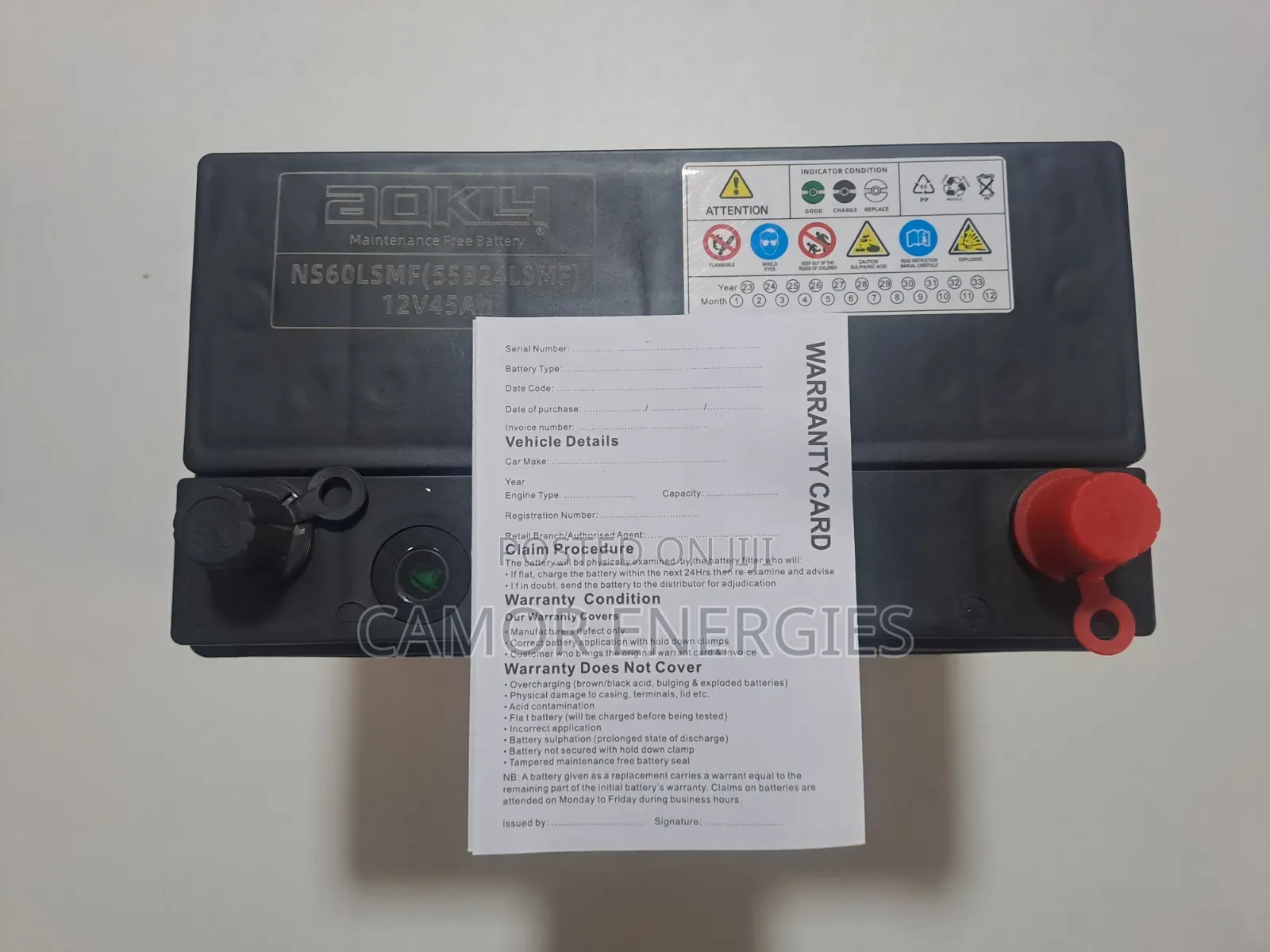 Small Car Battery | Original Aokly 45Ah | Test Before Payment