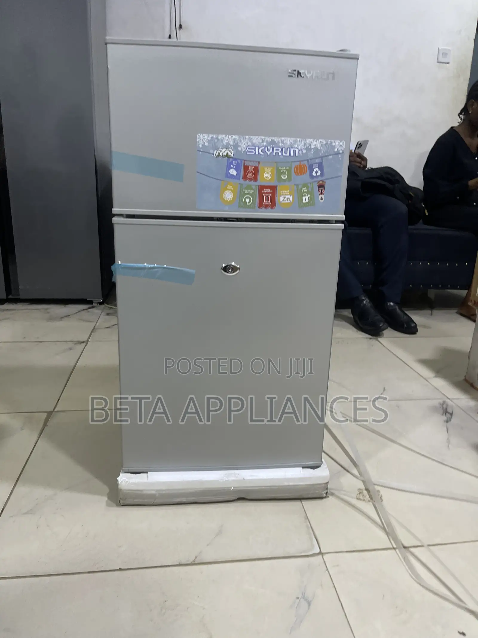 Skyrun Portable Double Door Refrigerator