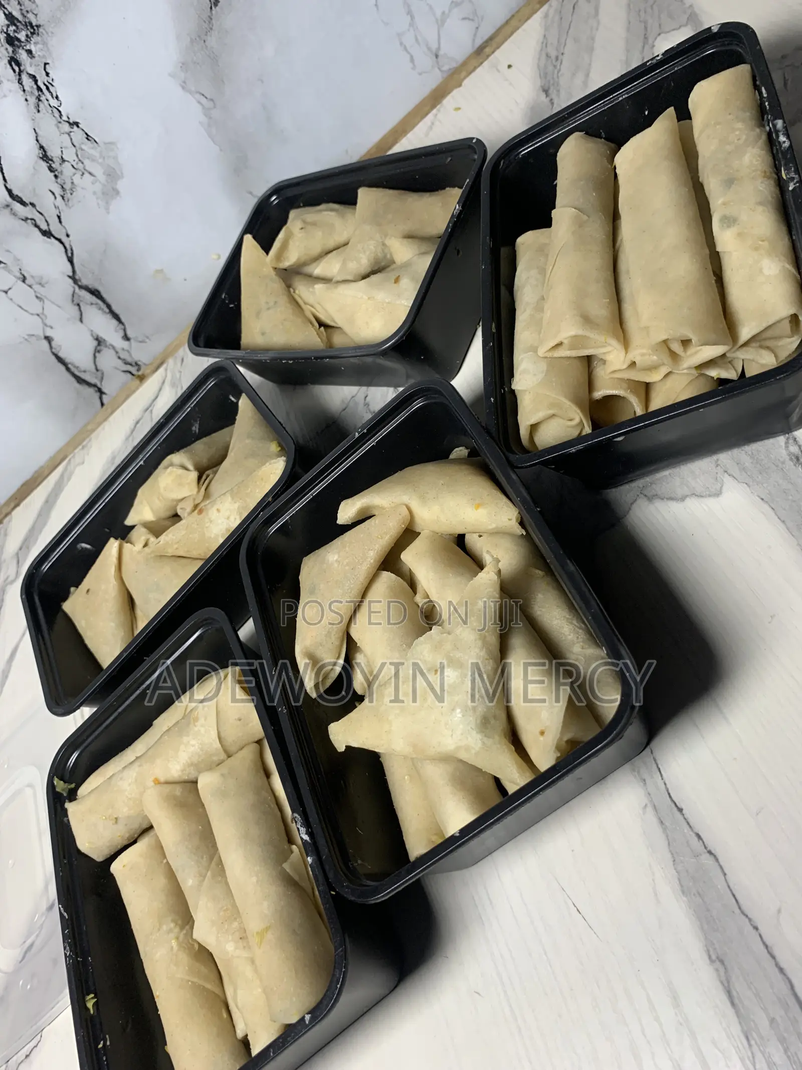 Ready to Fry Samosa and Spring Rolls