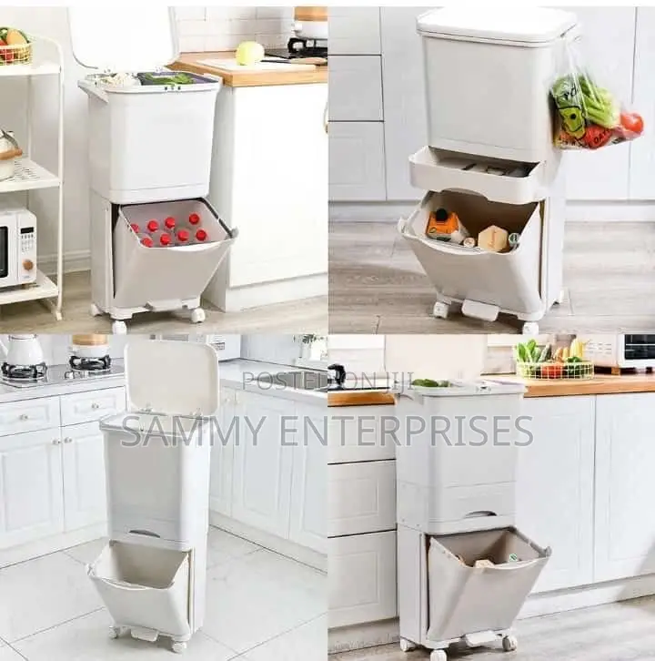 2 Layers Trash Bin Organizers