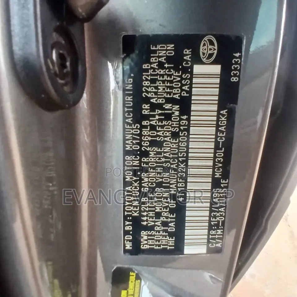 Toyota Camry 2006 Gray