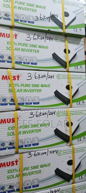 MUST 3.6kVA 24V Hybrid Solar Inverter – Pure Sine Wave
