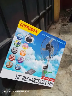 Stay Cool With the QASA 18-Inch Rechargeable Fan