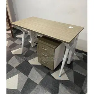 Modern Executive Office Desk With Mobile 3-Drawer Pedestal