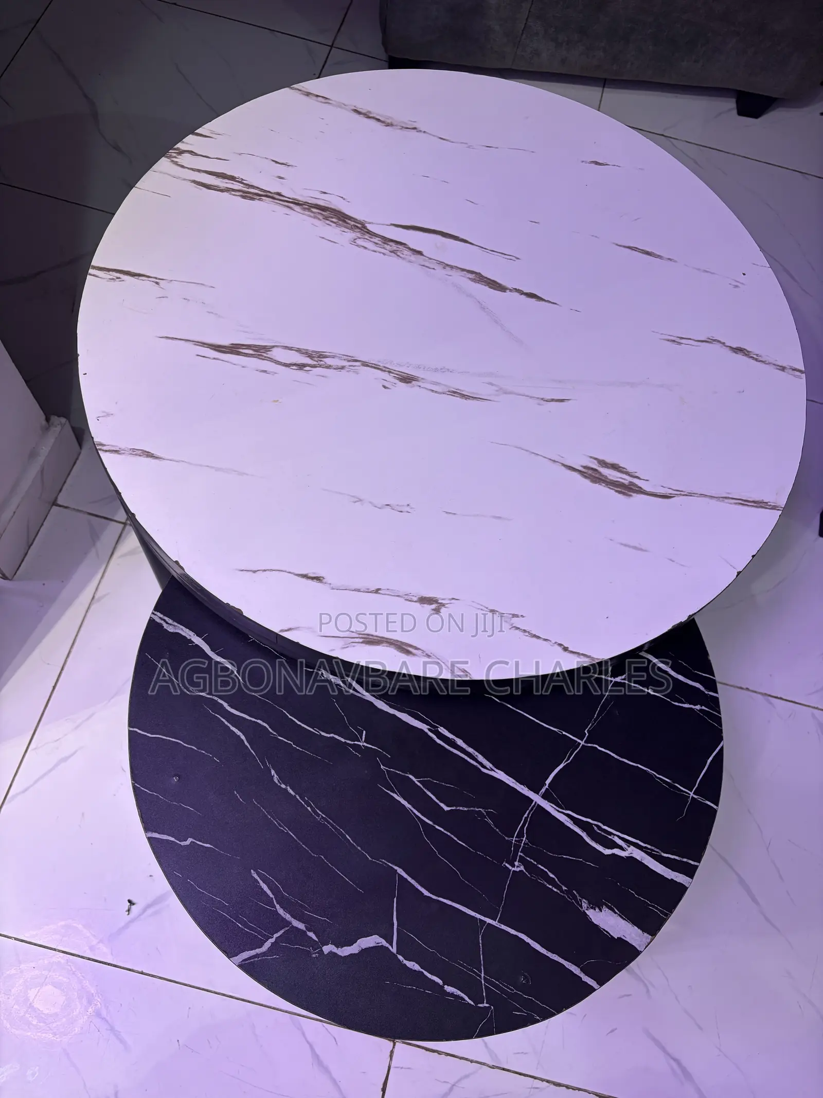 Modern 2-Piece Nesting Coffee Table Set