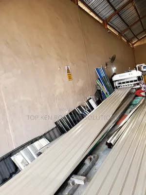 0.58 Beige Oven Baked Longspan Aluminium Sheet