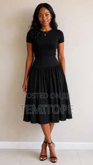 Primark Black Pleated Skirt