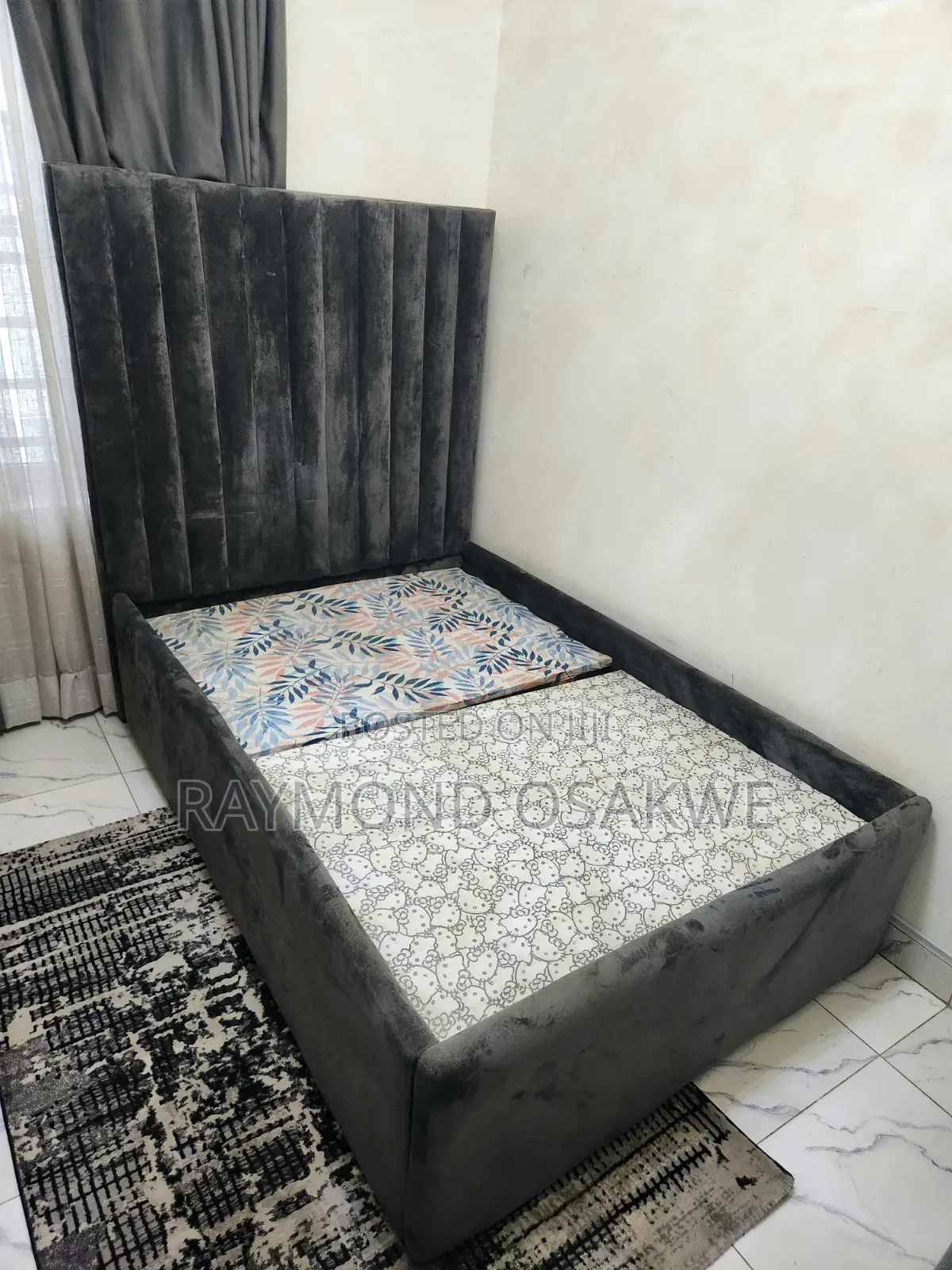 Bed Frame and Stand (Plus Free Rug)